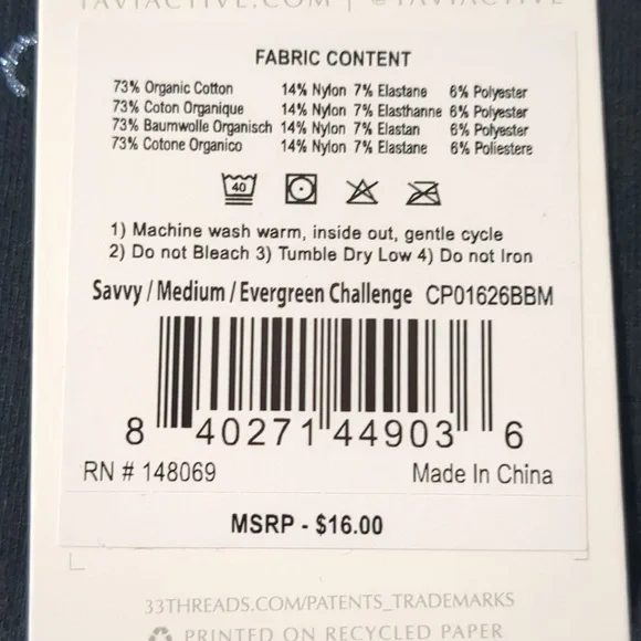 Tavi club pilates grip savvy Lot Of  3 socks evergreen challenge W Sz M NWT - Picture 4 of 7